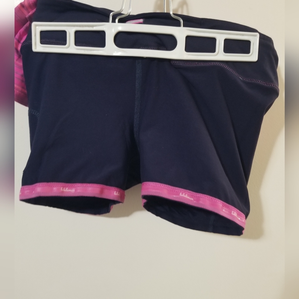 Lululemon Pace Setter Skirt Pow Pink Stripe Rare Run Tennis Lulu Collector 2 - Picture 3 of 11